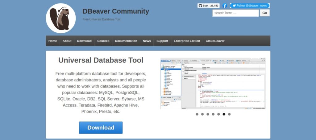 DBeaver公式サイト